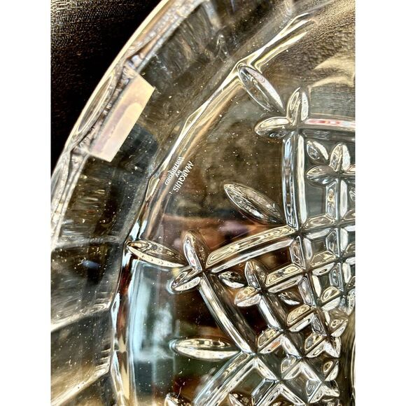 NIB Waterford Marquis Markham Chip & Dip Lead Crystal Serving Plate & Bowl - Picture 8 of 16